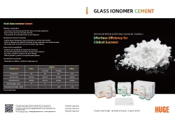 Énorme Brochure de ciment ionomère en verre