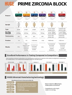 Flyer de bloc de zircone