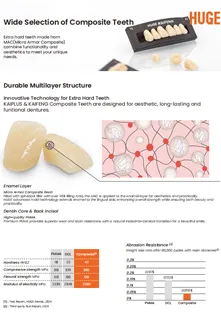 Flyer des dents composites KAIPLUS & KAIFENG